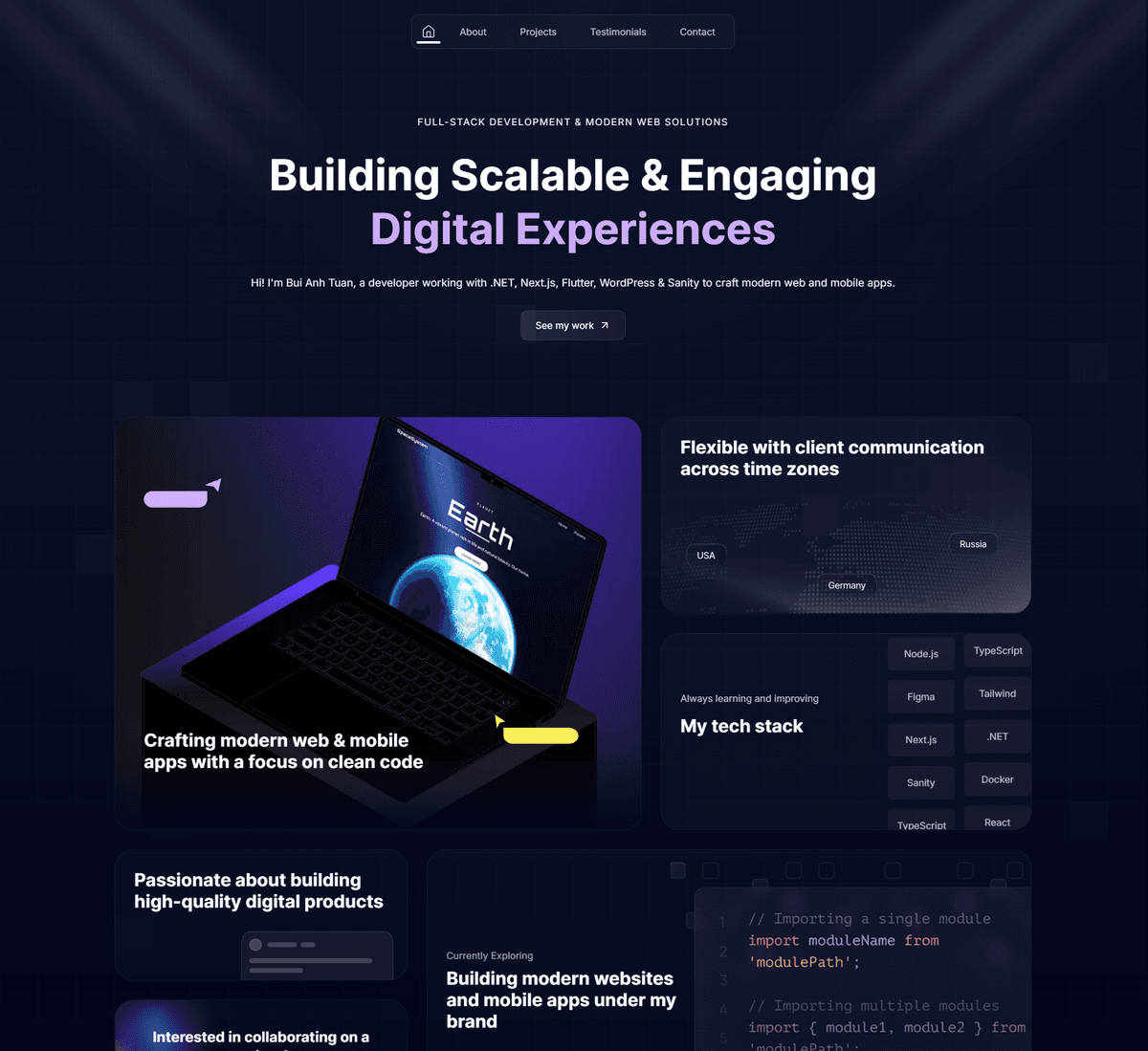 Bui Anh Tuan Personal Website